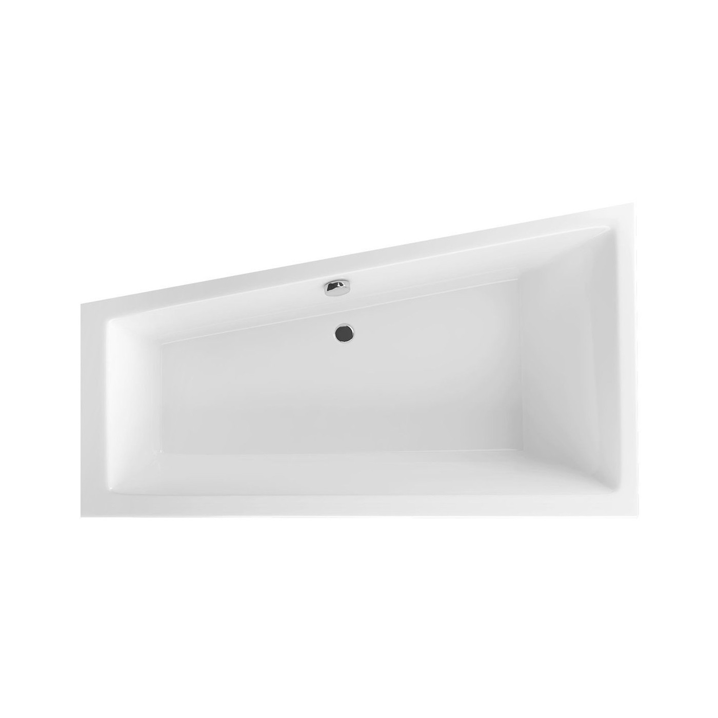 Wanna Narożna Lewa 160x95 cm M-Sfera Slim Biały Połysk WAEX.MSL16WHS Excellent Wanna Narożna Lewa 160x95 cm M-Sfera Slim Biały Połysk WAEX.MSL16WHS Excellent