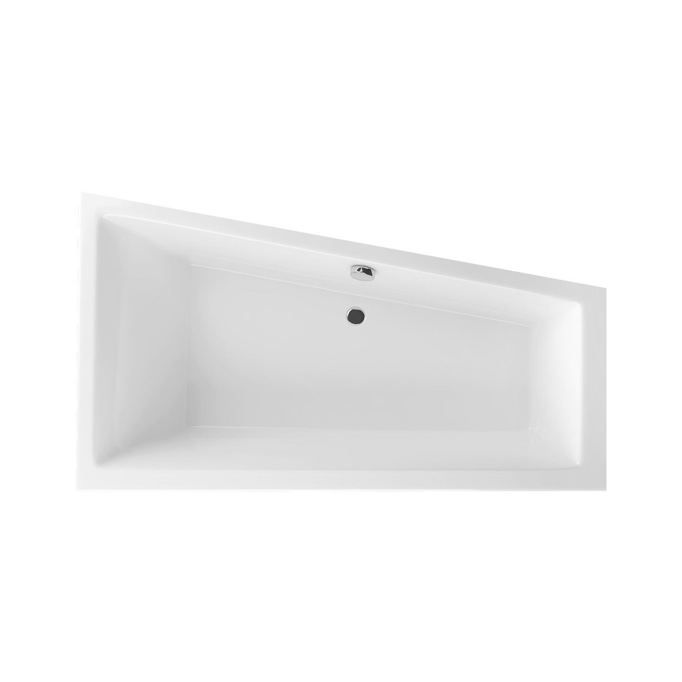 Wanna Narożna Prawa 160x95 cm M-Sfera Slim Biały Połysk WAEX.MSP16WHS Excellent Wanna Narożna Prawa 160x95 cm M-Sfera Slim Biały Połysk WAEX.MSP16WHS Excellent