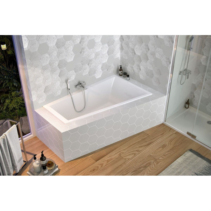 Wanna Narożna Prawa 160x95 cm M-Sfera Slim Biały Połysk WAEX.MSP16WHS Excellent Wanna Narożna Prawa 160x95 cm M-Sfera Slim Biały Połysk WAEX.MSP16WHS Excellent