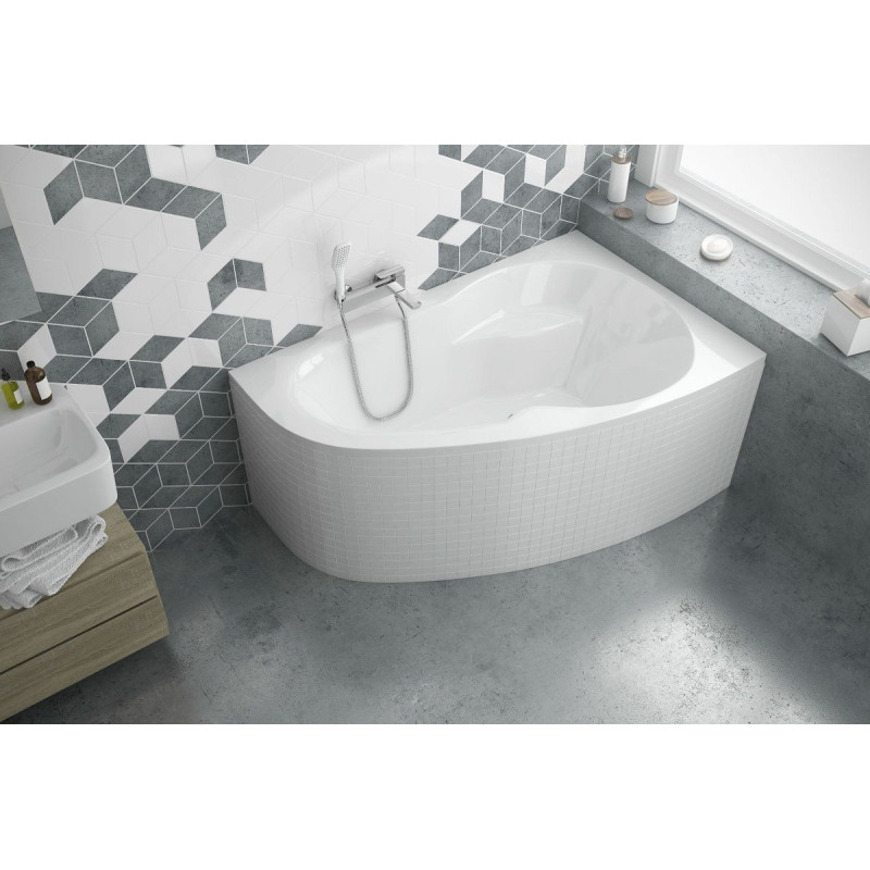 Wanna Narożna Prawa 150x95 cm Newa Plus Biały Połysk WAEX.NEP15WH Excellent Wanna Narożna Prawa 150x95 cm Newa Plus Biały Połysk WAEX.NEP15WH Excellent