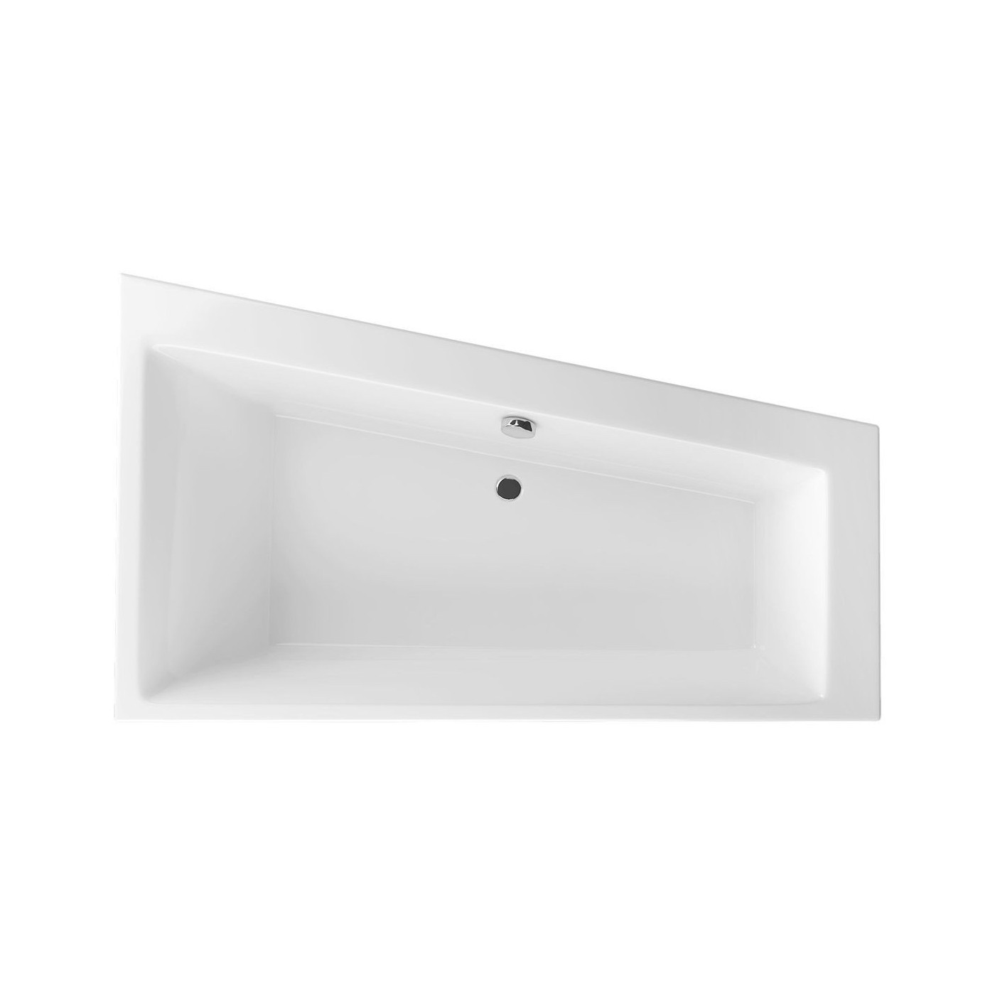 Wanna Narożna Prawa 170x100 cm Sfera Slim Biały Połysk WAEX.SFP17WHS Excellent Wanna Narożna Prawa 170x100 cm Sfera Slim Biały Połysk WAEX.SFP17WHS Excellent
