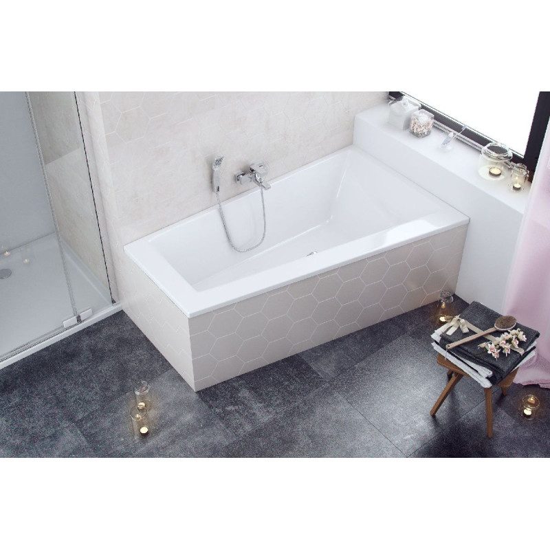 Wanna Narożna Prawa 170x100 cm Sfera Slim Biały Połysk WAEX.SFP17WHS Excellent Wanna Narożna Prawa 170x100 cm Sfera Slim Biały Połysk WAEX.SFP17WHS Excellent