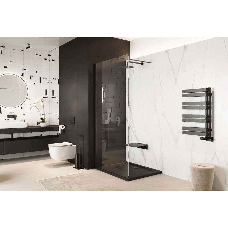 Ścianka Prysznicowa Walk-In 120x200 cm Vidoq Czarny Mat KAEX.1506.1200.LP.BL Excellent Ścianka Prysznicowa Walk-In 120x200 cm Vidoq Czarny Mat KAEX.1506.1200.LP.BL Excellent