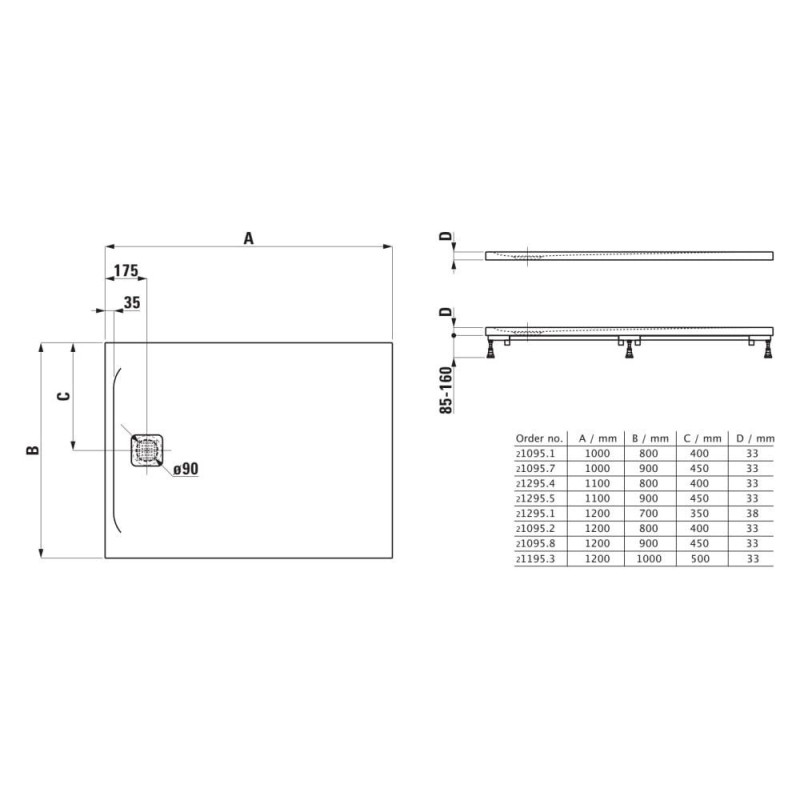 Brodzik Prostokątny 1000x800 mm Z Odpływem Przy Krótszym Boku Pro Biały H2109510000001 Laufen Brodzik Prostokątny 1000x800 mm Z Odpływem Przy Krótszym Boku Pro Biały H2109510000001 Laufen