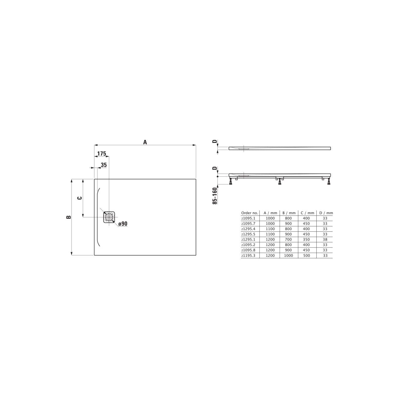 Brodzik Prostokątny 1200x1000 mm Z Odpływem Przy Krótszym Boku Pro Biały H2119530000001 Laufen Brodzik Prostokątny 1200x1000 mm Z Odpływem Przy Krótszym Boku Pro Biały H2119530000001 Laufen