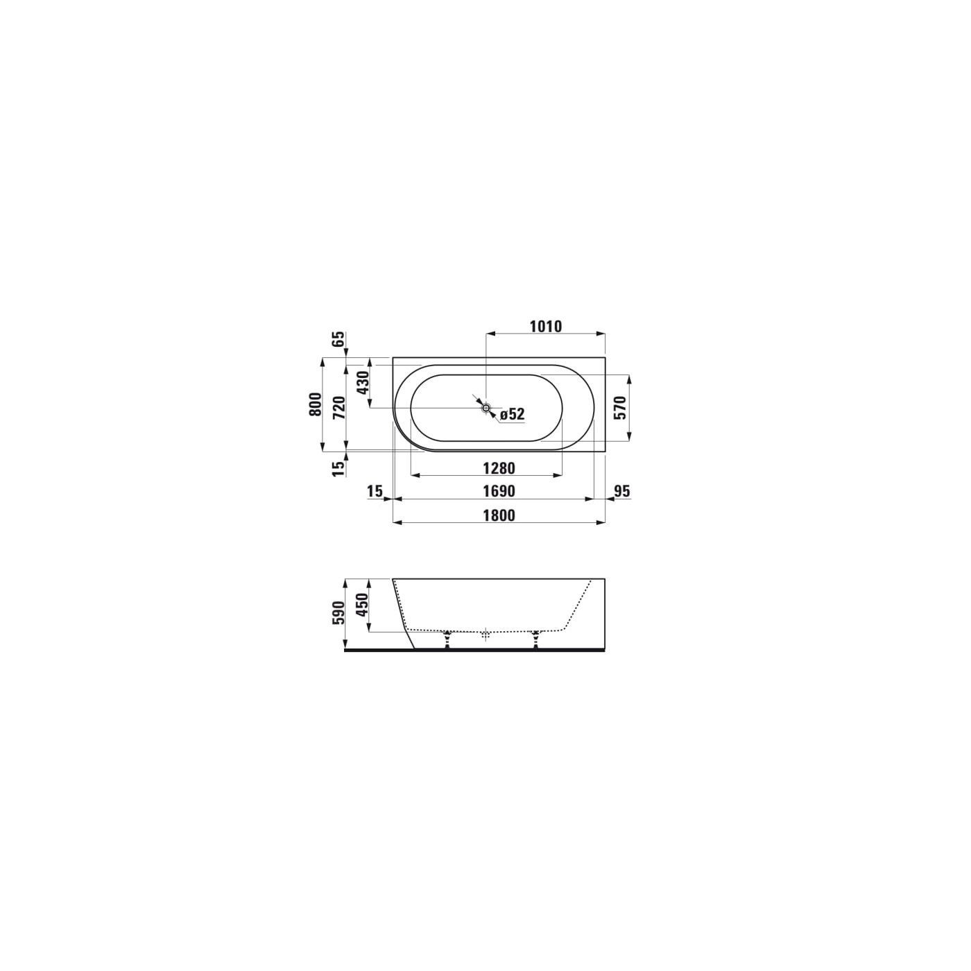Wanna Narożna Prawa Corner 1800x800 mm Pro Biały H2449550000001 Laufen Wanna Narożna Prawa Corner 1800x800 mm Pro Biały H2449550000001 Laufen