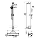 Bateria Natryskowa Z Zestawem Natryskowym Nova Chrom 7452U Oras Bateria Natryskowa Z Zestawem Natryskowym Nova Chrom 7452U Oras