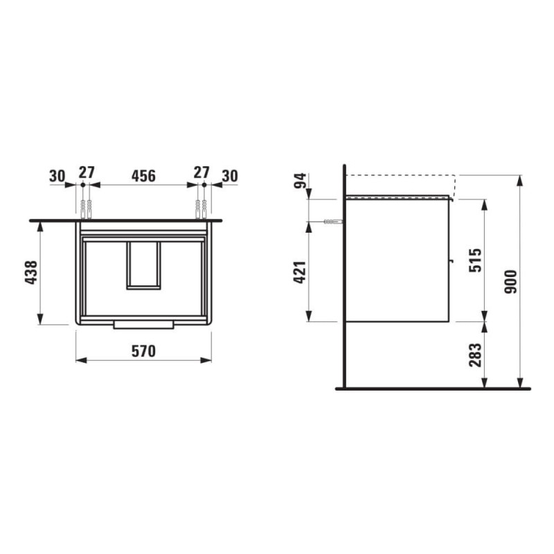 Szafka Podumywalkowa 600 Szuflady Soft Close Base Biały Połysk H4022321102611 Laufen Szafka Podumywalkowa 600 Szuflady Soft Close Base Biały Połysk H4022321102611 Laufen