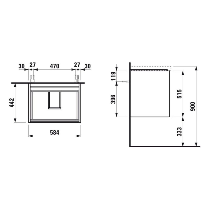 Szafka Podumywalkowa 600 Szuflady Soft Close Lani Biały Mat H4035321122601 Laufen Szafka Podumywalkowa 600 Szuflady Soft Close Lani Biały Mat H4035321122601 Laufen