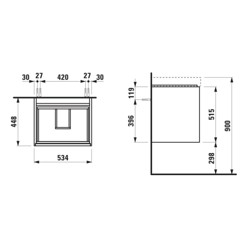 Szafka Podumywalkowa 550 Szuflady Soft Close Meda Biały Mat H4215620112601 Laufen Szafka Podumywalkowa 550 Szuflady Soft Close Meda Biały Mat H4215620112601 Laufen