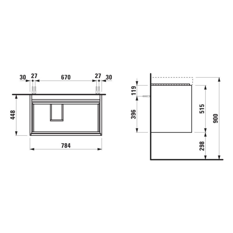 Szafka Podumywalkowa 800 Szuflady Soft Close Meda Biały Mat H4216020112601 Laufen Szafka Podumywalkowa 800 Szuflady Soft Close Meda Biały Mat H4216020112601 Laufen