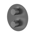 Bateria Prysznicowo-Wannowa Termostatyczna Podtynkowa Z Boxem 2-Wyjściowym Fly Gun Metal 03043BN Emporia Bateria Prysznicowo-Wannowa Termostatyczna Podtynkowa Z Boxem 2-Wyjściowym Fly Gun Metal 03043BN Emporia