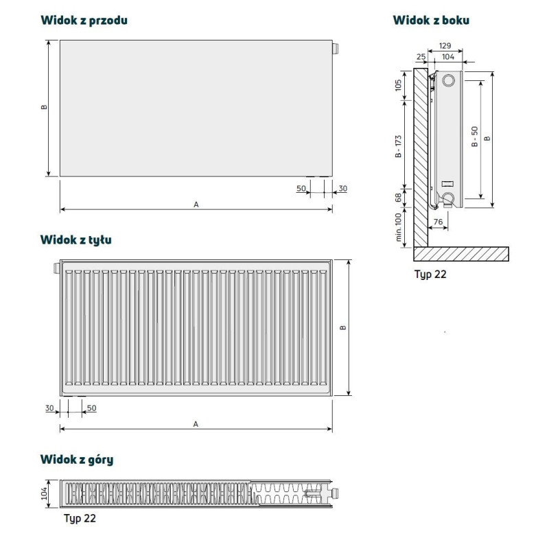 Grzejnik Stalowy Z Gładką Płytą Czołową Podłączenie Dolne Plan Ventil Compact FCV22 900x500 mm Biały F0A2209005011300 Purmo Grzejnik Stalowy Z Gładką Płytą Czołową Podłączenie Dolne Plan Ventil Compact FCV22 900x500 mm Biały F0A2209005011300 Purmo