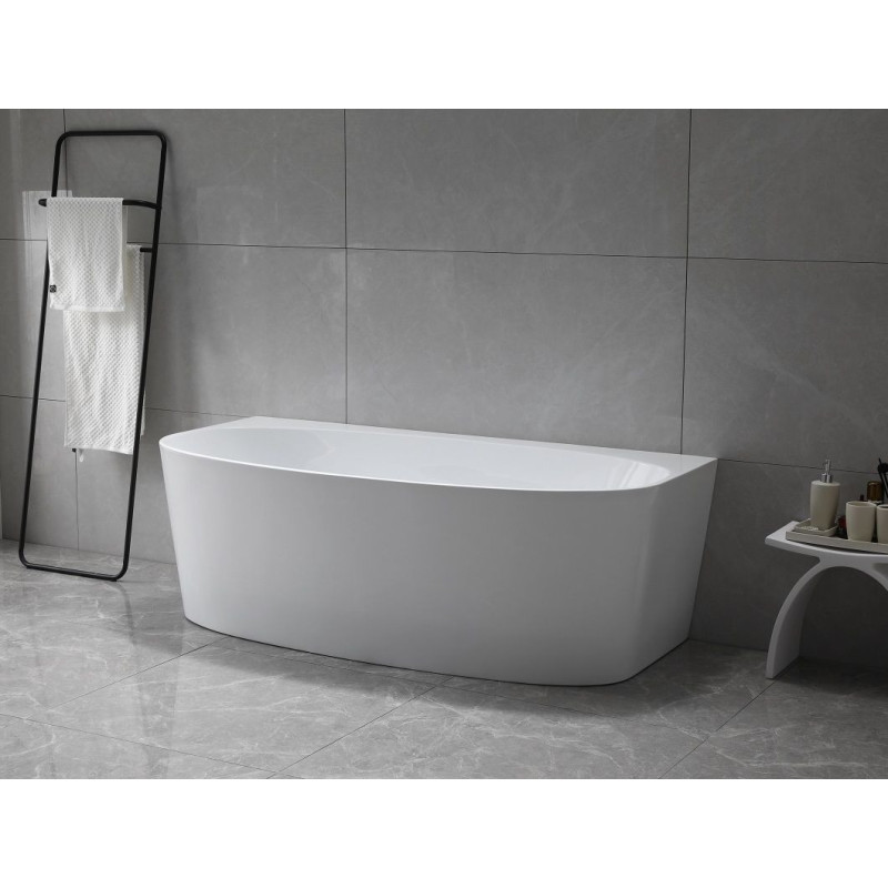Wanna Wolnostojąca Przyścienna Neris 1700x800x580 mm Biały 31503170 Bevisa Wanna Wolnostojąca Przyścienna Neris 1700x800x580 mm Biały 31503170 Bevisa