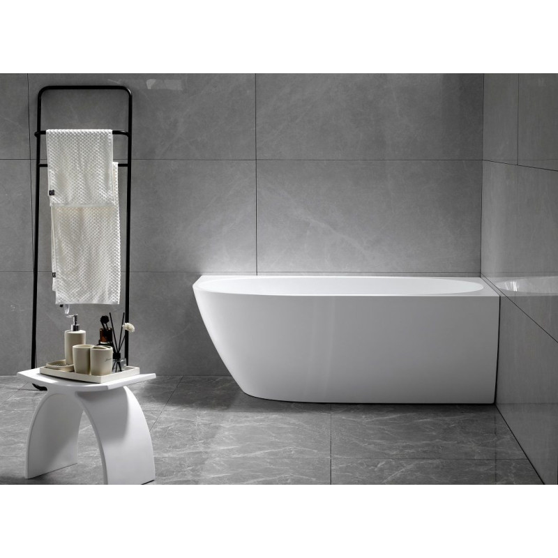 Wanna Wolnostojąca Narożna Prawa Neris 1500x750x560 mm Biały 31503150R Bevisa Wanna Wolnostojąca Narożna Prawa Neris 1500x750x560 mm Biały 31503150R Bevisa