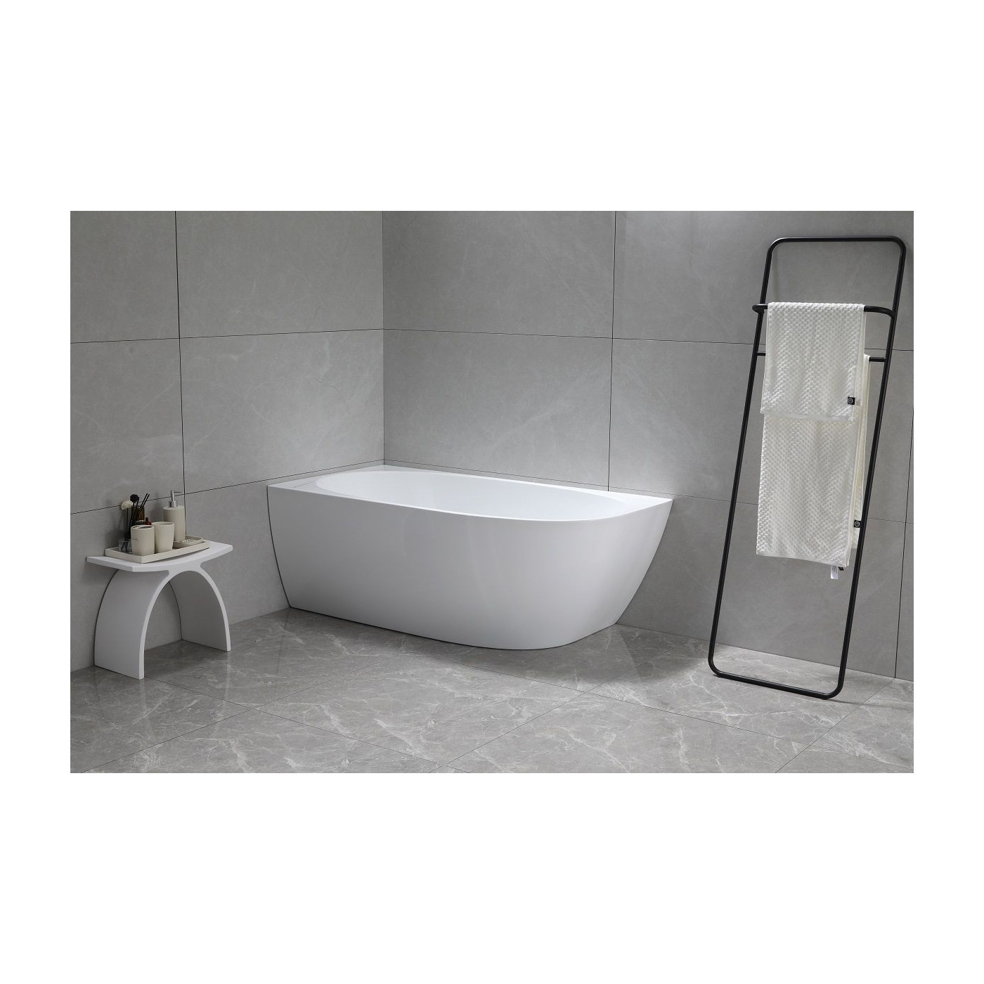 Wanna Wolnostojąca Narożna Lewa Neris 1700x810x560 mm Biały 31503170L Bevisa Wanna Wolnostojąca Narożna Lewa Neris 1700x810x560 mm Biały 31503170L Bevisa