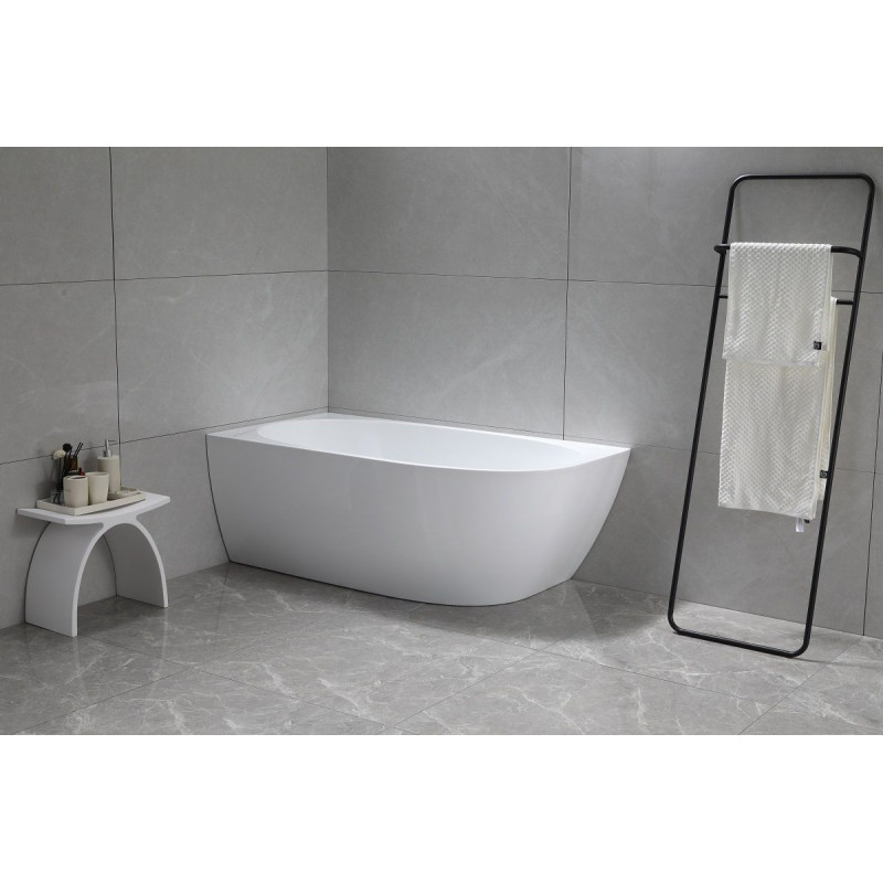Wanna Wolnostojąca Narożna Lewa Neris 1700x810x560 mm Biały 31503170L Bevisa Wanna Wolnostojąca Narożna Lewa Neris 1700x810x560 mm Biały 31503170L Bevisa