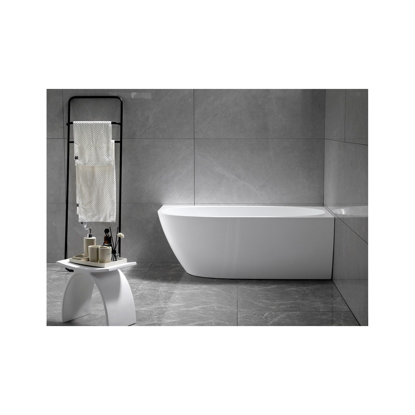Wanna Wolnostojąca Narożna Prawa Neris 1700x810x560 mm Biały 31503170R Bevisa Wanna Wolnostojąca Narożna Prawa Neris 1700x810x560 mm Biały 31503170R Bevisa