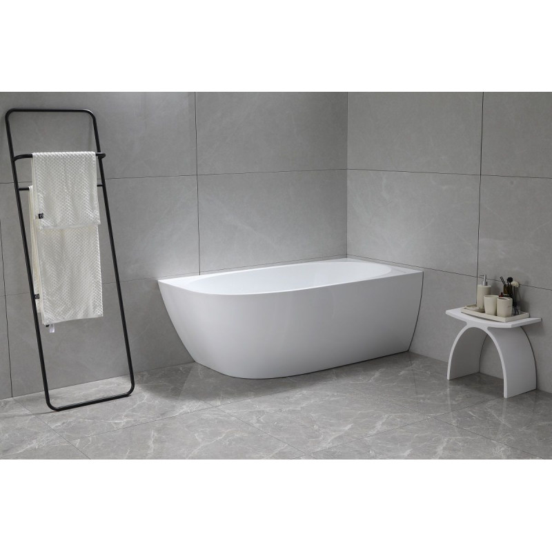 Wanna Wolnostojąca Narożna Prawa Neris 1700x810x560 mm Biały 31503170R Bevisa Wanna Wolnostojąca Narożna Prawa Neris 1700x810x560 mm Biały 31503170R Bevisa
