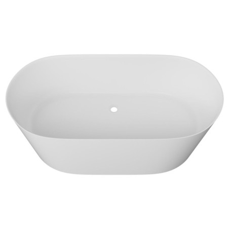 Wanna Wolnostojąca Z Konglomeratu 158x78x55 cm Nuvio Biały NUVIO-0001 Emporia