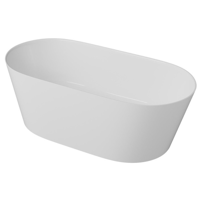 Wanna Wolnostojąca Z Konglomeratu 158x78x55 cm Nuvio Biały NUVIO-0001 Emporia Wanna Wolnostojąca Z Konglomeratu 158x78x55 cm Nuvio Biały NUVIO-0001 Emporia