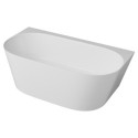 Wanna Wolnostojąca Przyścienna Z Konglomeratu 158x85x55 cm Nuvio Biały NUVIO-0002 Emporia Wanna Wolnostojąca Przyścienna Z Konglomeratu 158x85x55 cm Nuvio Biały NUVIO-0002 Emporia