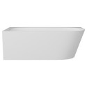 Wanna Wolnostojąca Narożna Z Konglomeratu 158x85x55 cm Lewa Nuvio Biały NUVIO-0003L Emporia Wanna Wolnostojąca Narożna Z Konglomeratu 158x85x55 cm Lewa Nuvio Biały NUVIO-0003L Emporia