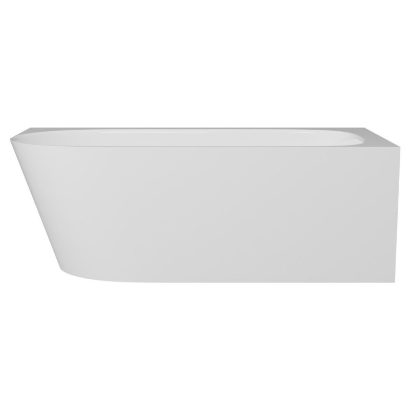 Wanna Wolnostojąca Narożna Z Konglomeratu 158x85x55 cm Prawa Nuvio Biały NUVIO-0003P Emporia Wanna Wolnostojąca Narożna Z Konglomeratu 158x85x55 cm Prawa Nuvio Biały NUVIO-0003P Emporia