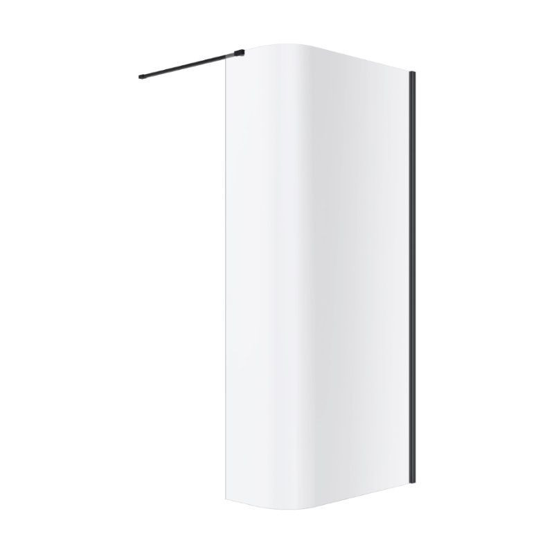 Ścianka Prysznicowa Gięta Walk-In 93x200 cm Vidoq Czarny Mat KAEX.1507.930.LP.BL Excellent Ścianka Prysznicowa Gięta Walk-In 93x200 cm Vidoq Czarny Mat KAEX.1507.930.LP.BL Excellent