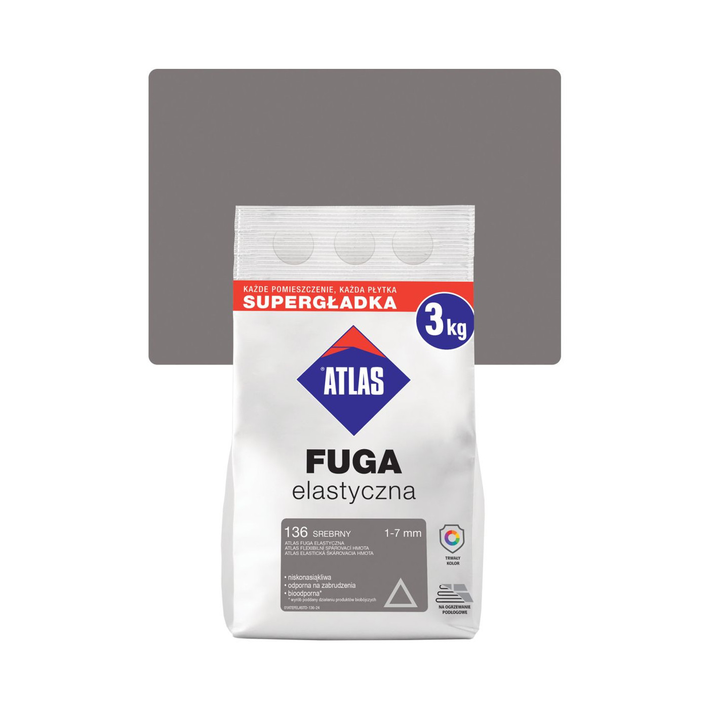 Fuga Elastyczna 3 Kg Srebny 136 Atlas Fuga Elastyczna 3 Kg Srebny 136 Atlas