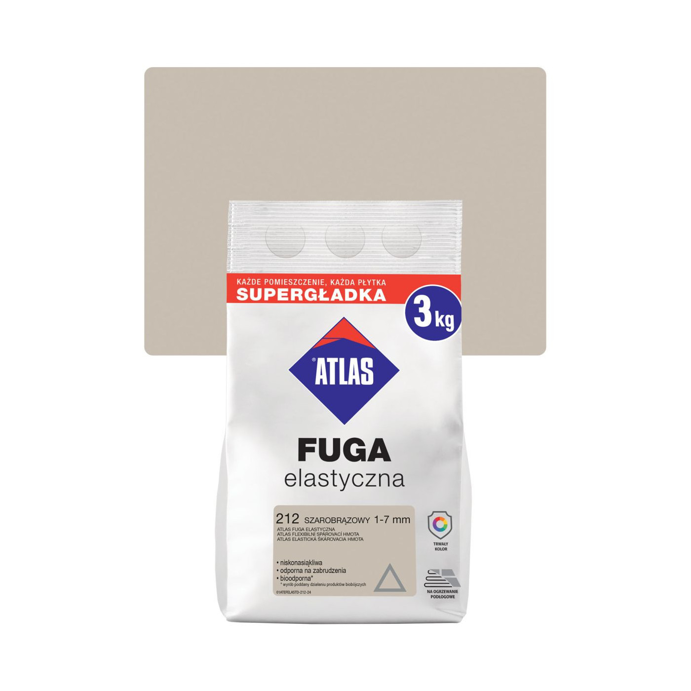 Fuga Elastyczna 3 Kg Szarobrązowy 212 Atlas Fuga Elastyczna 3 Kg Szarobrązowy 212 Atlas