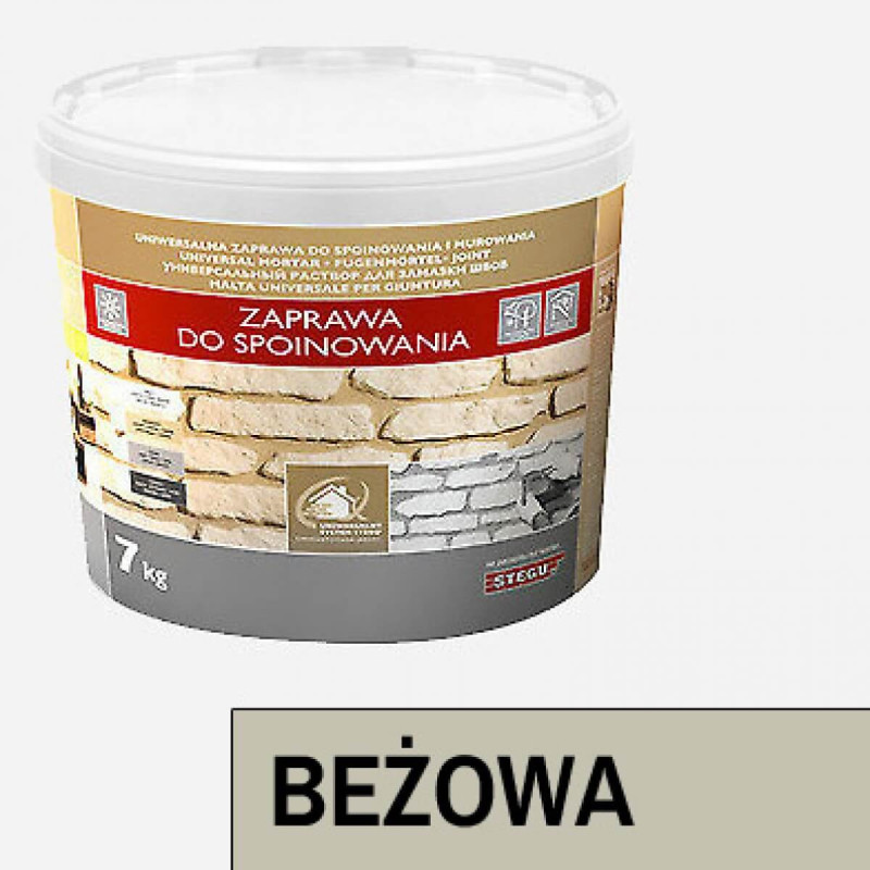 Zaprawa Do Fugowania Classic Beż 7kg Stegu Zaprawa Do Fugowania Classic Beż 7kg Stegu