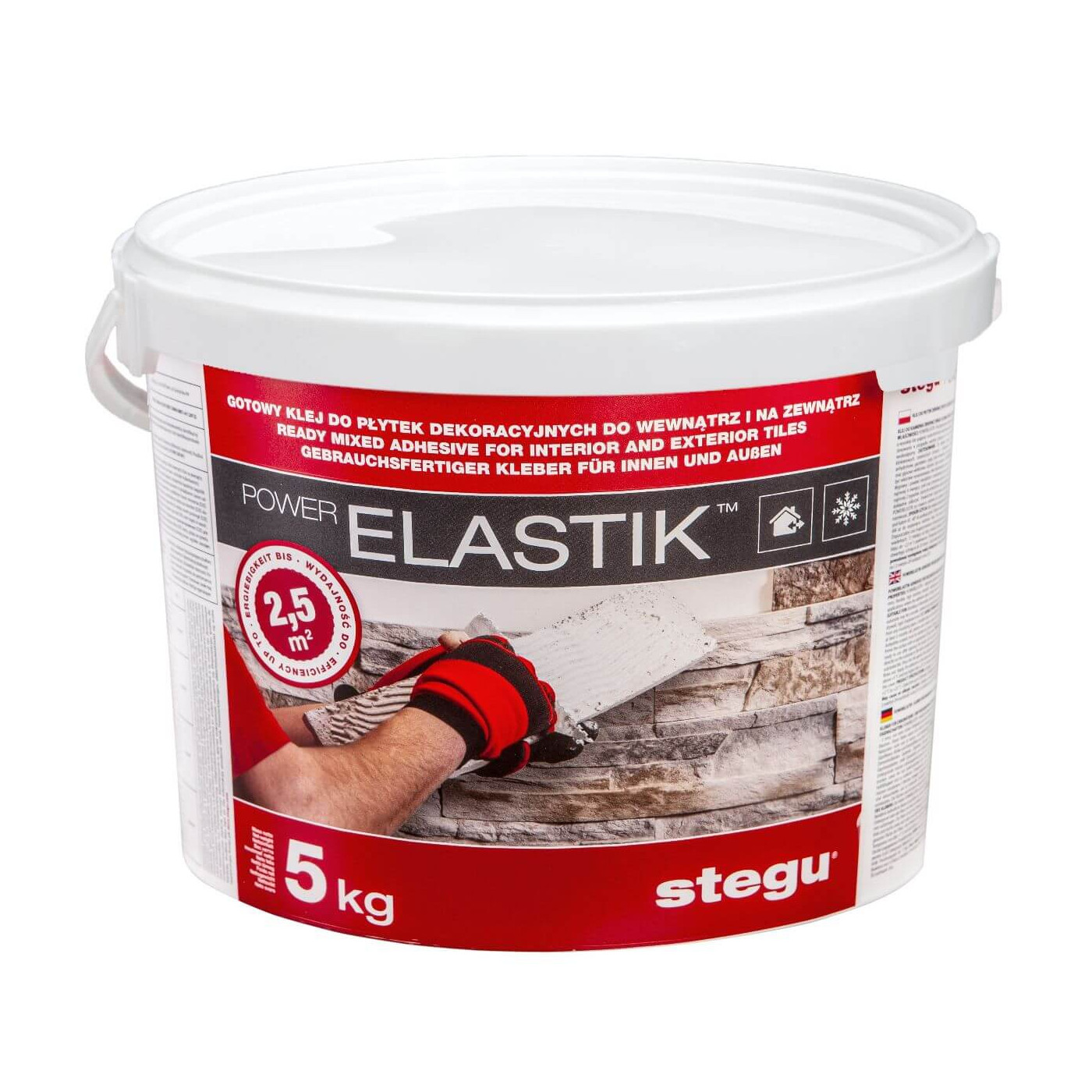 Klej do Kamienia i Płytek PowerElastik 5 kg Stegu Klej do Kamienia i Płytek PowerElastik 5 kg Stegu