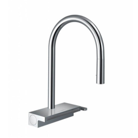 Bateria Kuchenna Aquano Select Z Wyciąganą Wylewką Chrom 73837000 Hansgrohe