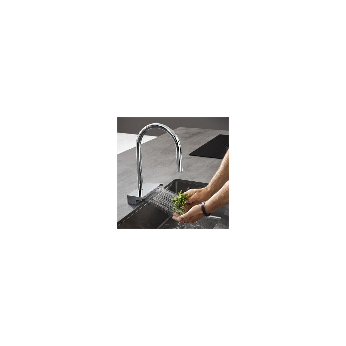 Bateria Kuchenna Aquano Select Z Wyciąganą Wylewką Chrom 73837000 Hansgrohe Bateria Kuchenna Aquano Select Z Wyciąganą Wylewką Chrom 73837000 Hansgrohe