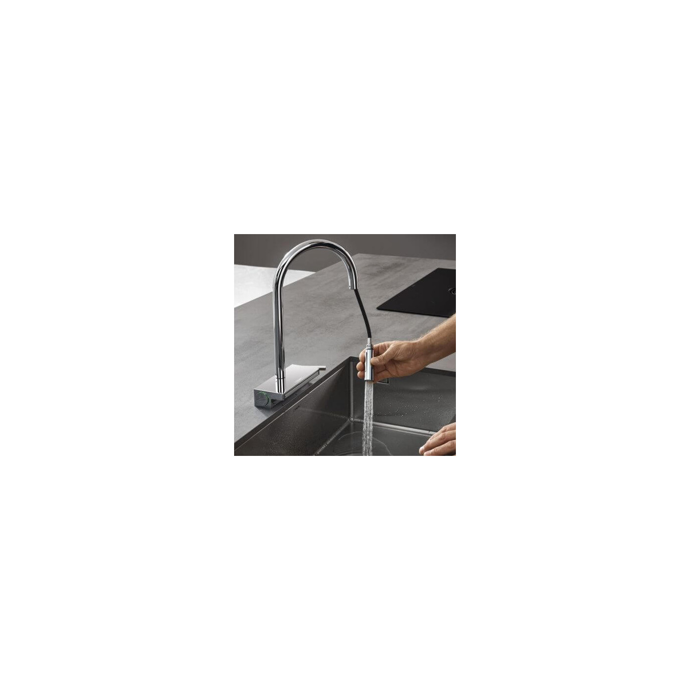 Bateria Kuchenna Aquano Select Z Wyciąganą Wylewką Chrom 73837000 Hansgrohe Bateria Kuchenna Aquano Select Z Wyciąganą Wylewką Chrom 73837000 Hansgrohe