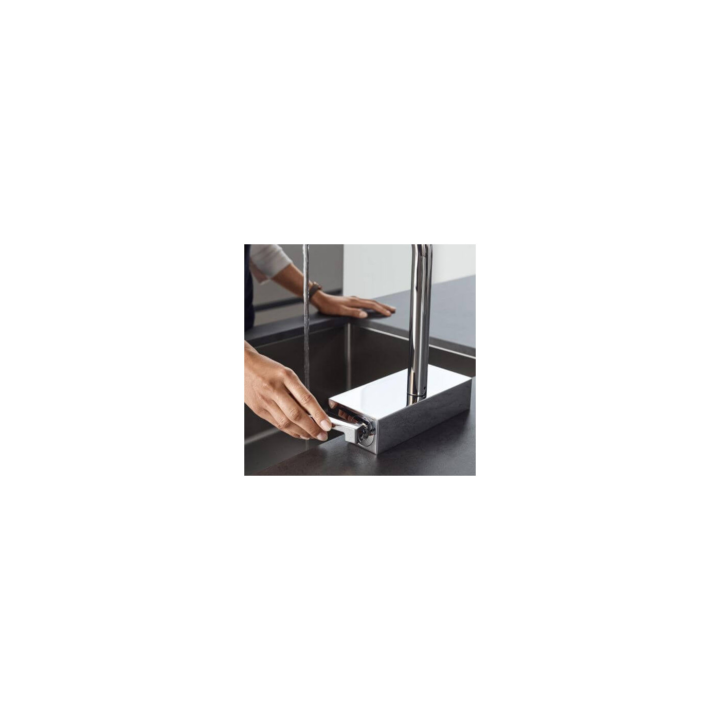 Bateria Kuchenna Aquano Select Z Wyciąganą Wylewką Chrom 73837000 Hansgrohe Bateria Kuchenna Aquano Select Z Wyciąganą Wylewką Chrom 73837000 Hansgrohe