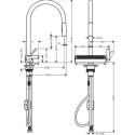 Bateria Kuchenna Aquano Select Z Wyciąganą Wylewką Chrom 73837000 Hansgrohe Bateria Kuchenna Aquano Select Z Wyciąganą Wylewką Chrom 73837000 Hansgrohe