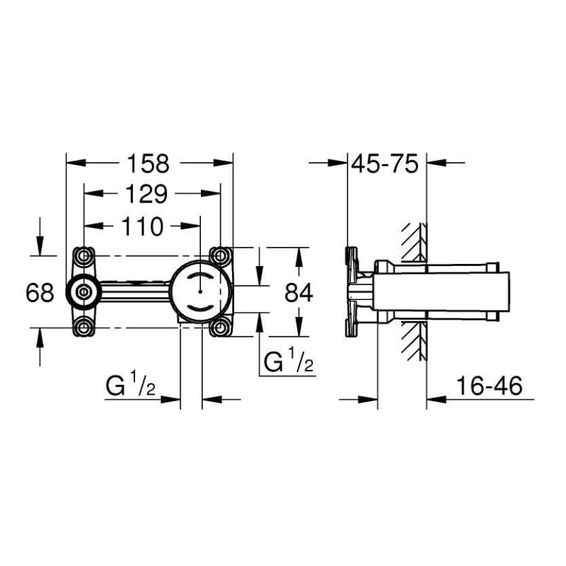 Element Podtynkowy Do Baterii Umywalkowej 23571000 Grohe Element Podtynkowy Do Baterii Umywalkowej 23571000 Grohe