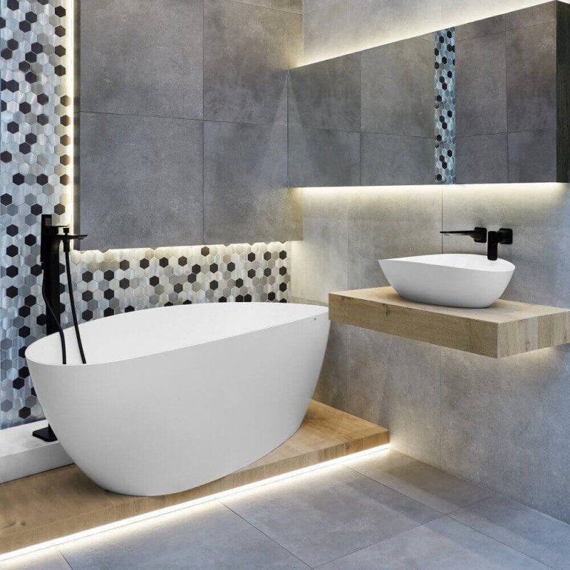 Wanna Wolnostojąca Rita MRM-WA-000 157x70 Marmite + Silikon Sanitarny Biały Bausolid GRATIS Wanna Wolnostojąca Rita MRM-WA-000 157x70 Marmite + Silikon Sanitarny Biały Bausolid GRATIS