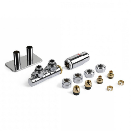 Zestaw Zintegrowany Termostatyczny Twins All In One Prawy Chrom TGETTWINPKCRO Terma