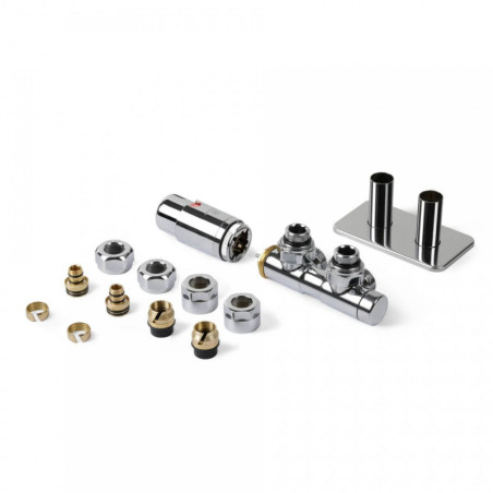 Zestaw Zintegrowany Termostatyczny Twins All In One Lewy Chrom TGETTWINLKCRO Terma