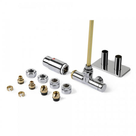 Zestaw Zintegrowany Termostatyczny z Rurką Zanurzeniową Unico All In One Lewy Chrom TGETUNICLKCRO Terma