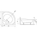Brodzik Nera 90x90 QF1-90 Atrium Brodzik Nera 90x90 QF1-90 Atrium