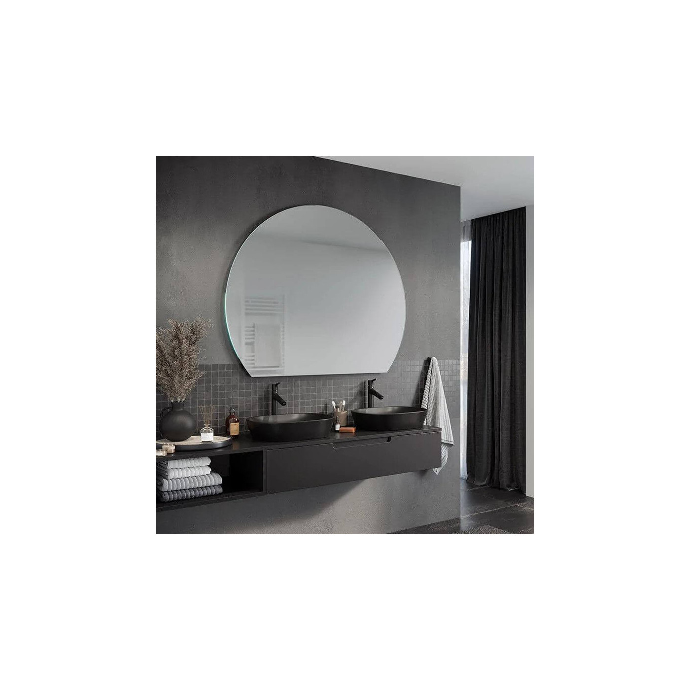 Lustro LED Simple Milly 150x150 Wcięte 5521909 Ruke Lustro LED Simple Milly 150x150 Wcięte 5521909 Ruke