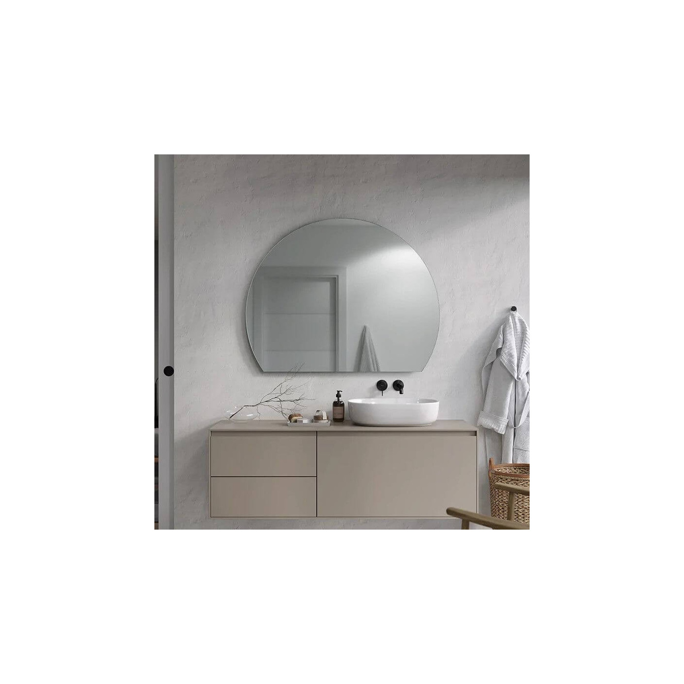 Lustro LED Simple Milly 150x150 Wcięte 5521909 Ruke Lustro LED Simple Milly 150x150 Wcięte 5521909 Ruke