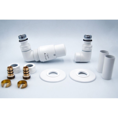 Zestaw Termostatyczny Vision All In One Z Głowicą Prestige Lewy Biały Mat AVIGS0221CFK/L(PEX) Varioterm