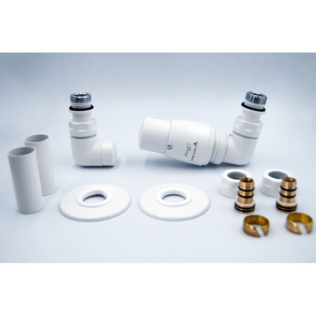 Zestaw Termostatyczny Vision All In One Z Głowicą Prestige Prawy Biały Mat AVIGS0221CFK/P(PEX) Varioterm