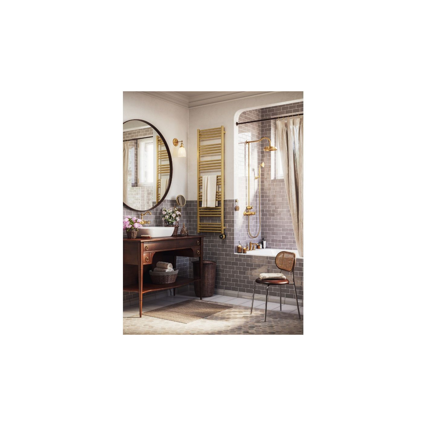 Grzejnik Fiona 1140x500 Podłączenie Dolne Standardowe SX Brass WGFIN114050KBRASX Terma Grzejnik Fiona 1140x500 Podłączenie Dolne Standardowe SX Brass WGFIN114050KBRASX Terma