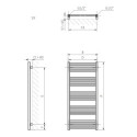 Grzejnik Fiona 1140x500 Podłączenie Dolne Standardowe SX Brass WGFIN114050KBRASX Terma Grzejnik Fiona 1140x500 Podłączenie Dolne Standardowe SX Brass WGFIN114050KBRASX Terma